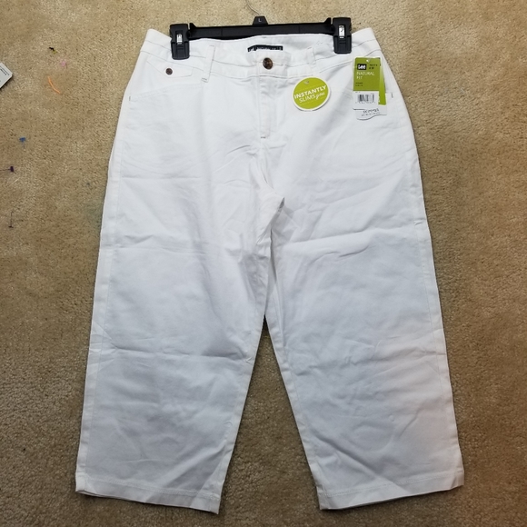 Lee Pants - NWT Lee natural skimmer white pants